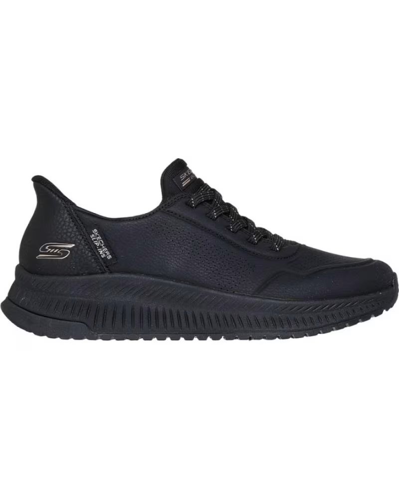 Zapatillas Skechers Bobs Squad 4 Key Look 117740-BBK Mujer Negro