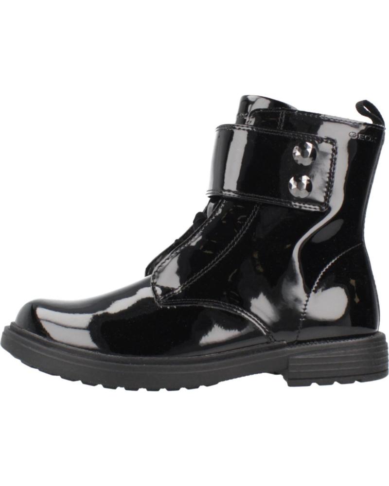 BOTAS GEOX ECLAIR GIRL C9999 NEGRO CHAROL PARA NIÑA C9999