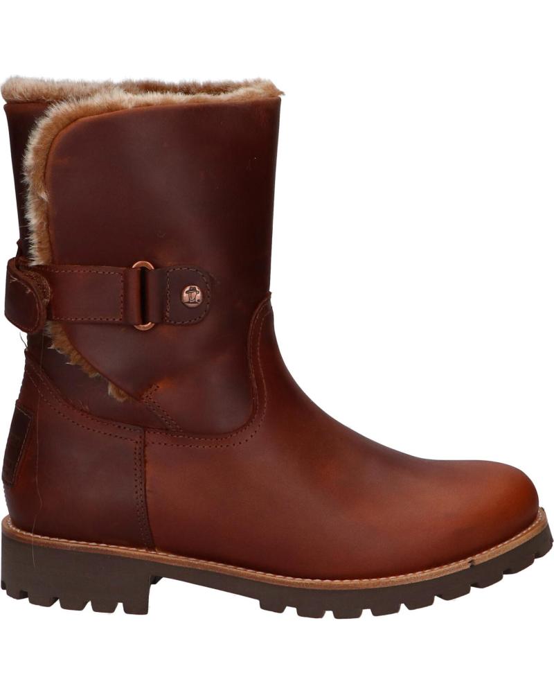 BOTÍN PANAMA JACK FELIA TRAV B5 DE NAPA CUERO MARRÓN BARK CON FORRO INTERIOR NAPA CUERO - BARK