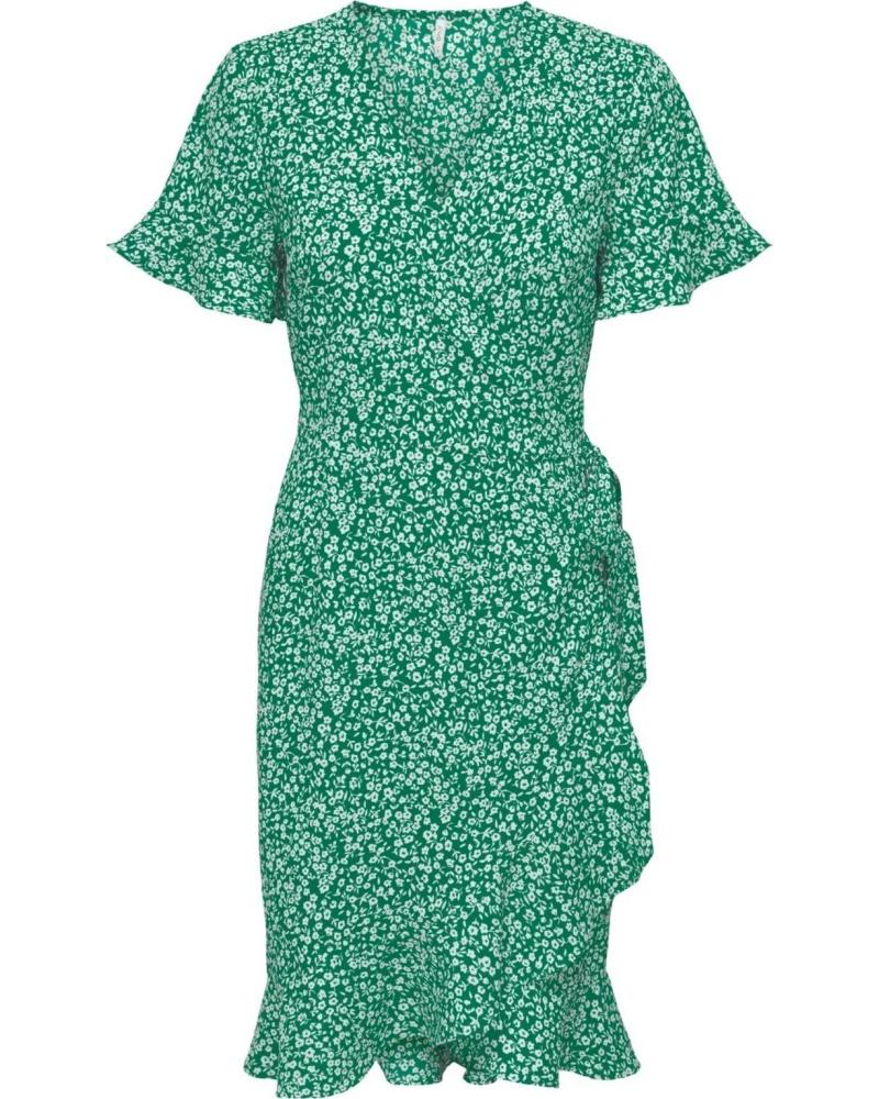 VESTIDO ESTAMPADO ONLY VERDE - MODELO 15288846 VERDE