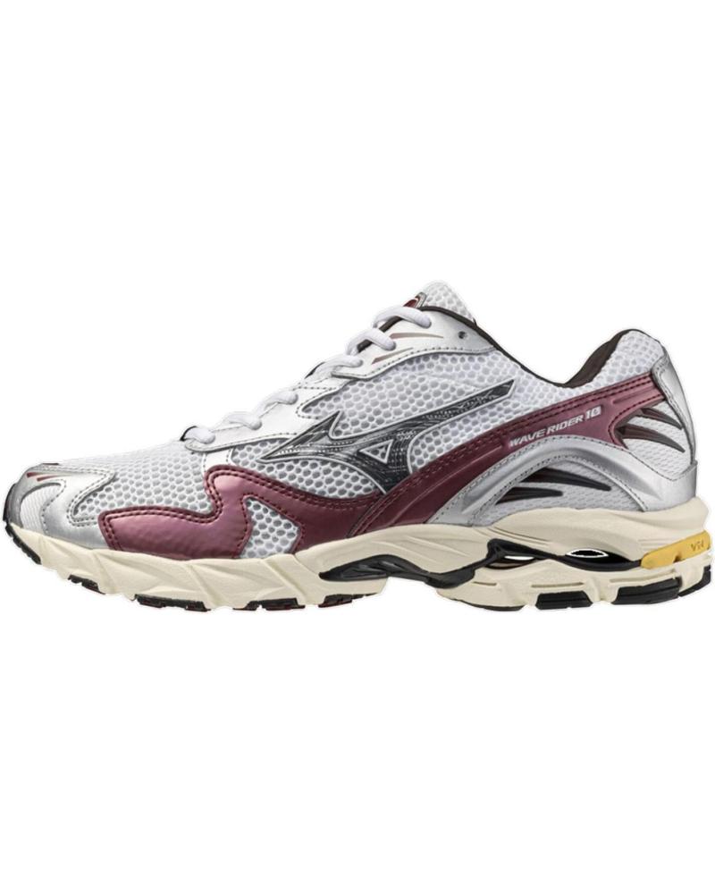 ZAPATILLAS MIZUNO WAVE RIDER 10 WHITE / BLACK SAND SYRAH NAN