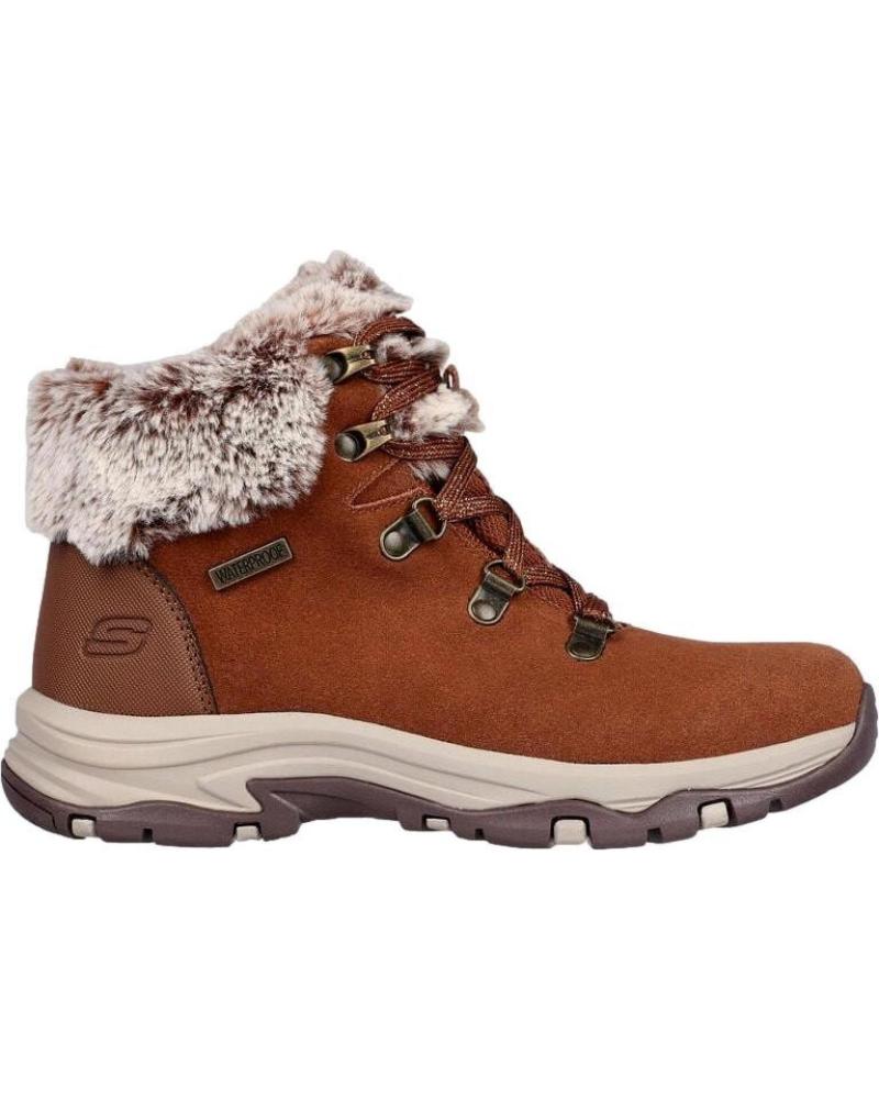 SKECHERS TREGO FALLS FINEST 167178 BOTAS SENDERISMO MARRÓN CON FORRO DE PELO MARRóN