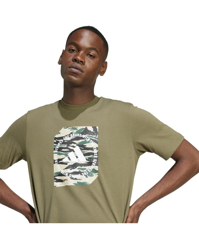 CAMISETA ADIDAS CON LOGO GRÁFICO JM0388 VERDE VERDE