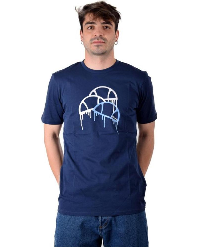 ELLESSE SHM14266 CAMISETA AZUL CON ESTAMPADO FRONTAL AZUL