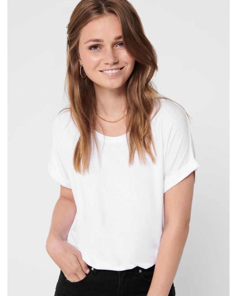 ONLY CAMISETA BÁSICA DE MANGA CORTA BLANCA MODELO 15106662 AZUL