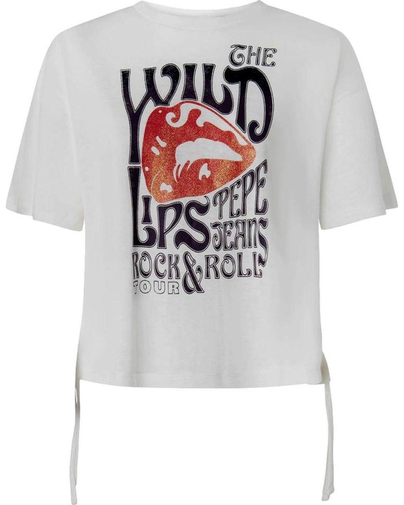 PEPE JEANS CAMISETA BLANCA MUJER PL505352 BLANCO