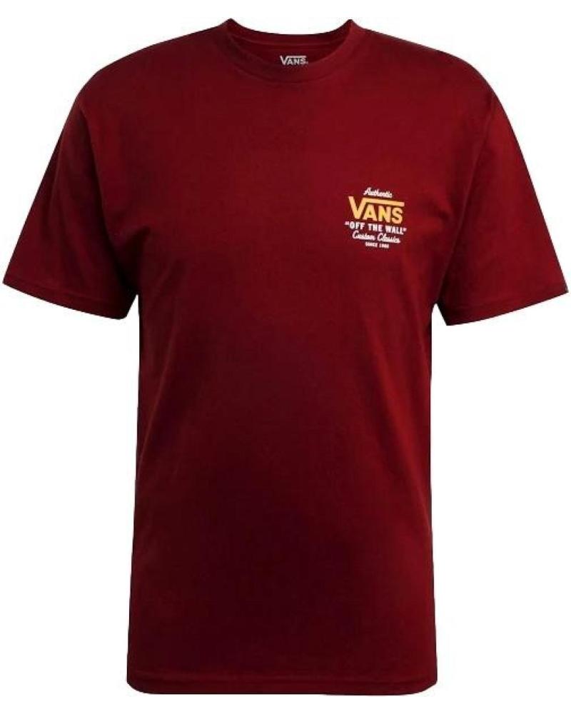 CAMISETA VANS OFF THE WALL LOGO PEQUEÑO ROJO ROJO