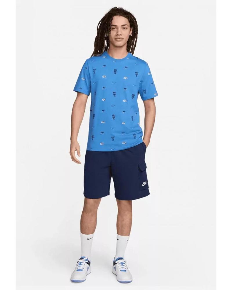 NIKE CAMISETA LOGOS EQ8036 MANGA CORTA AZUL HOMBRE AZUL