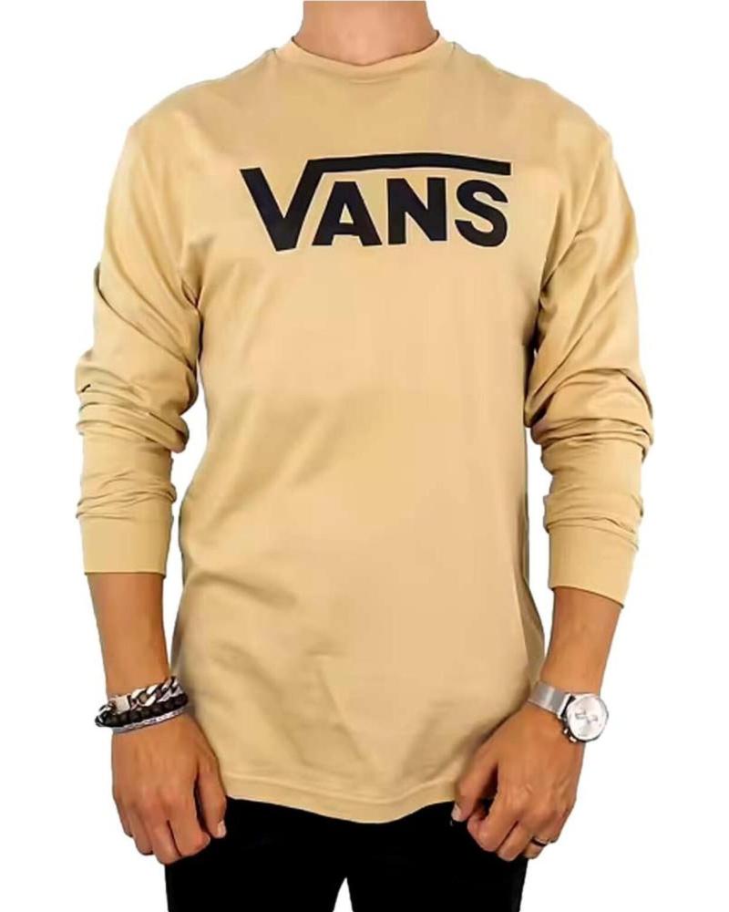 CAMISETA MANGA LARGA VANS OFF THE WALL CLASSIC LOGO BEIGE VN000K6HY97 BEIGE