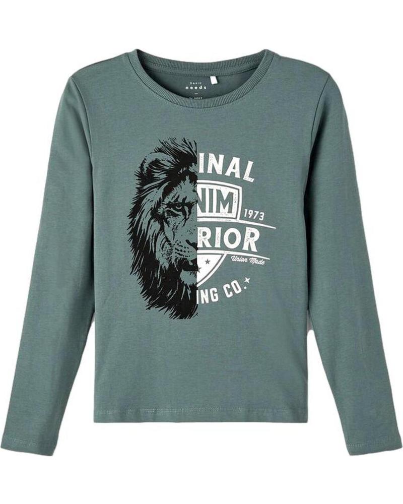 NAME IT CAMISETA DE MANGA LARGA CON ESTAMPADO DE LEÓN PARA NIÑO NAME IT VERDE