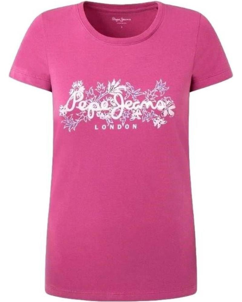 PEPE JEANS CAMISETA LOGO ESTAMPADO KORINA PL505834 ROSA ROSA