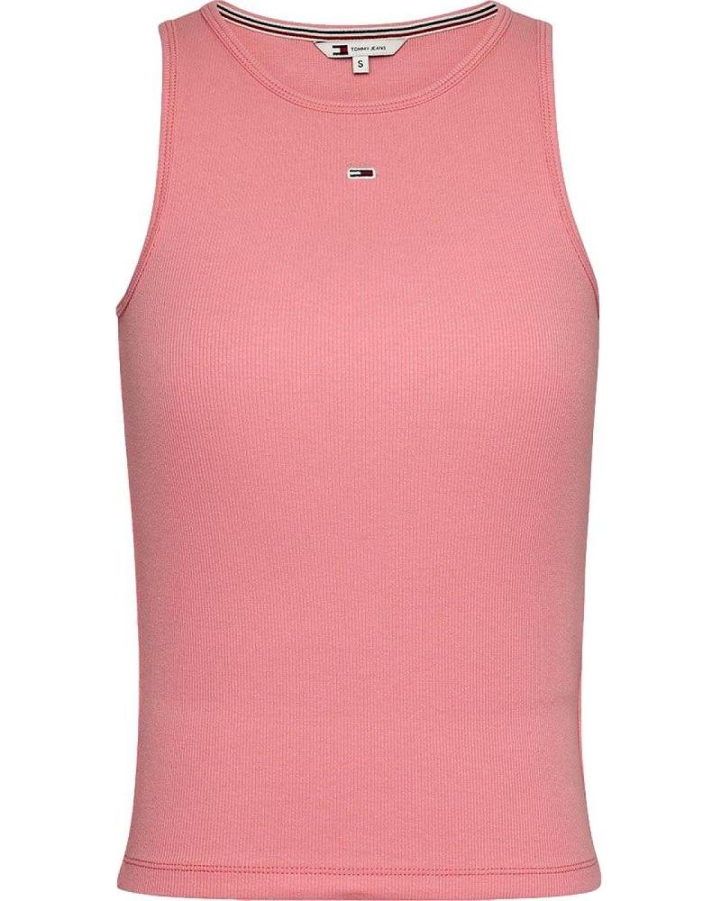 TOMMY JEANS CAMISETA MUJER TIRANTES ESSENTIAL DW0DW17382 ROSA
