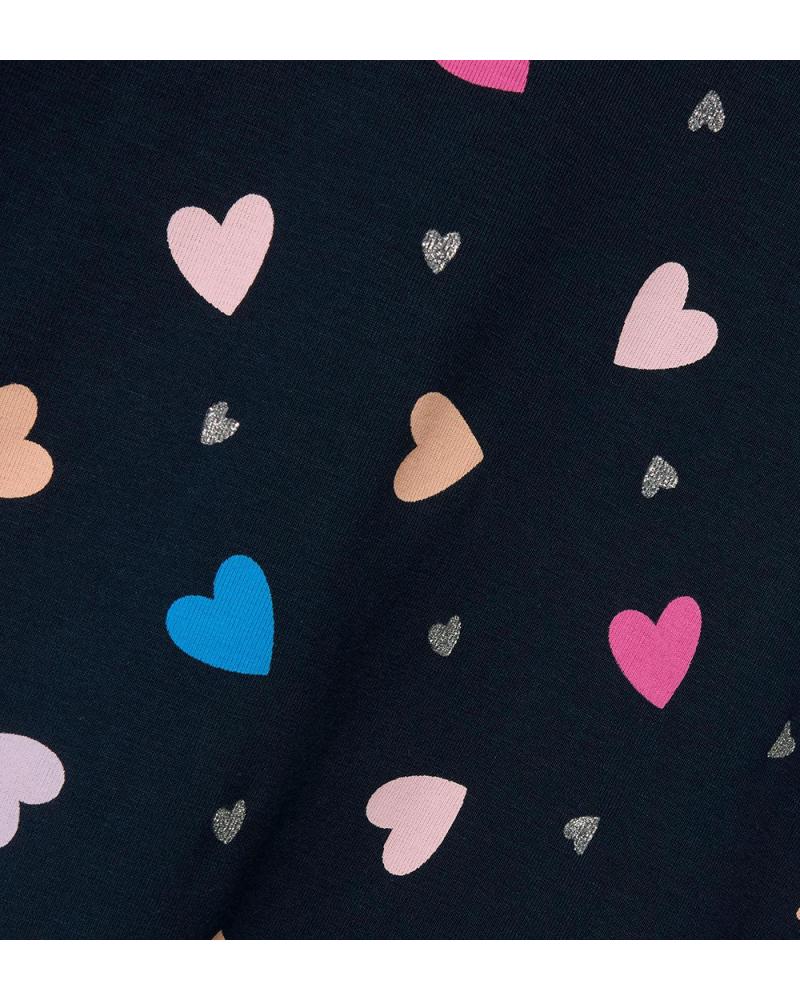 NAME IT CAMISETA DE MANGA LARGA NAME IT CON ESTAMPADO DE CORAZONES AZUL MARINO