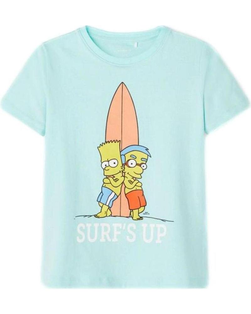 NAME IT CAMISETA NIÑOS THE SIMPSONS SURF´S UP VERDE