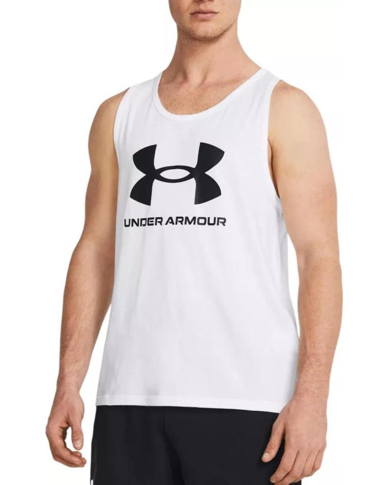 CAMISETA DE TIRANTES UNDER ARMOUR 1382883 BLANCA BLANCO