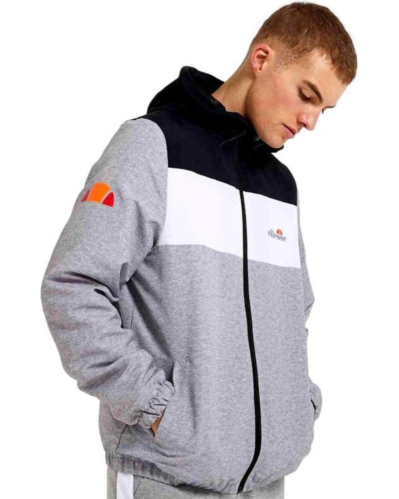 CHAQUETA CON CAPUCHA ELLESSE SHX10689 GRIS GRIS