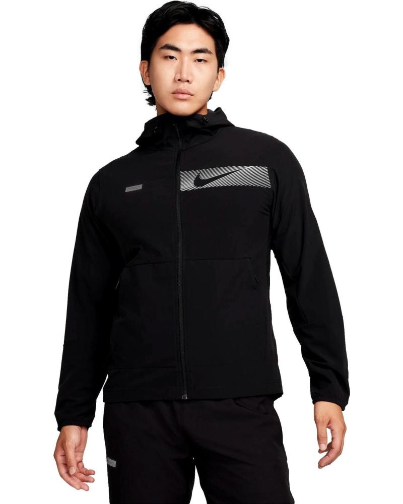 CHAQUETA NIKE UNLIMITED FB8558 CON CAPUCHA NEGRA NEGRO