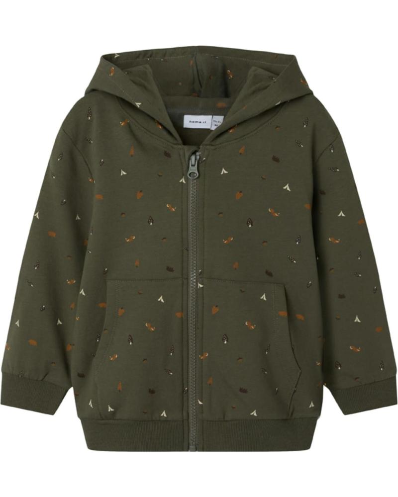 NAME IT CHAQUETA CON CAPUCHA NAME IT PARA NIÑOS VERDE