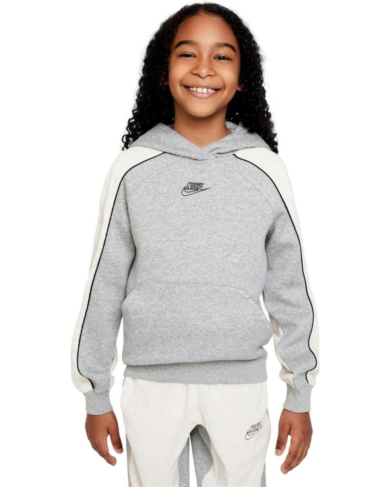 SUDADERA CON CAPUCHA NIKE AMPLIFY FD3159 GRIS GRIS