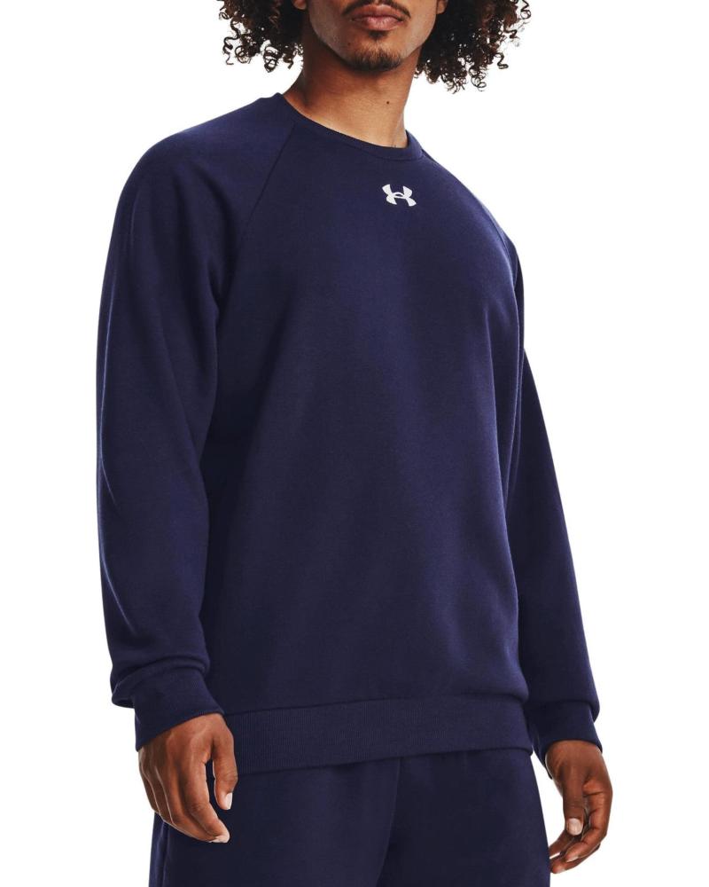 SUDADERA UNDER ARMOUR UA RIVAL FLEECE 1379755 AZUL MARINO DE CUELLO REDONDO AZUL MARINO