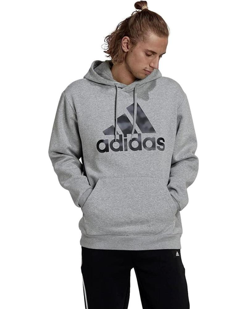 SUDADERA CON CAPUCHA ADIDAS CAMO HL6927 GRIS GRIS