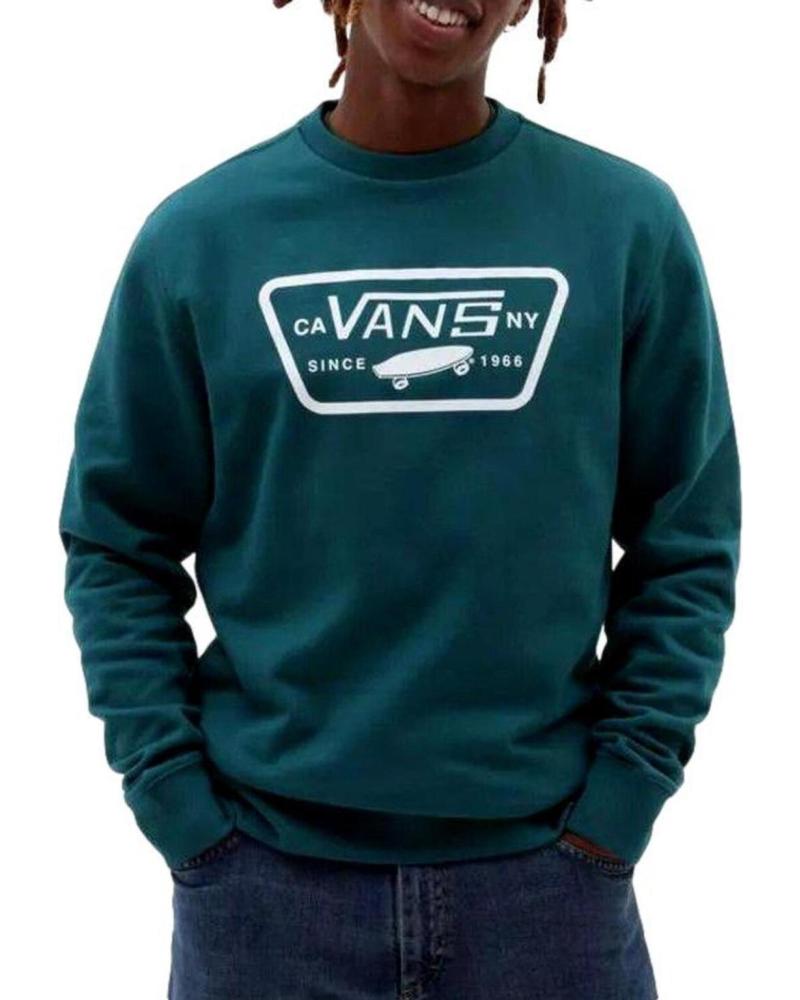 SUDADERA VANS OFF THE WALL PATCH LOGO VERDE VN0A45CI60Q1 VERDE
