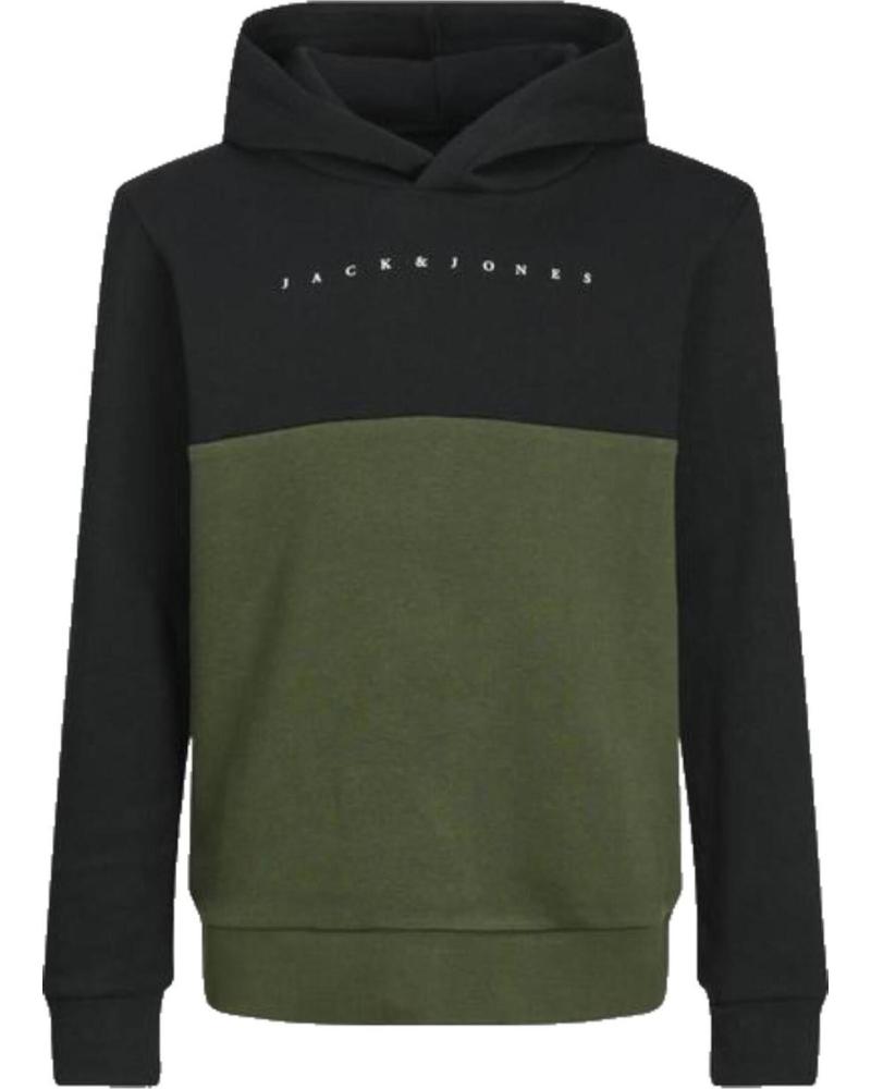 SUDADERA CON CAPUCHA JACK & JONES 12259870 VERDE VERDE