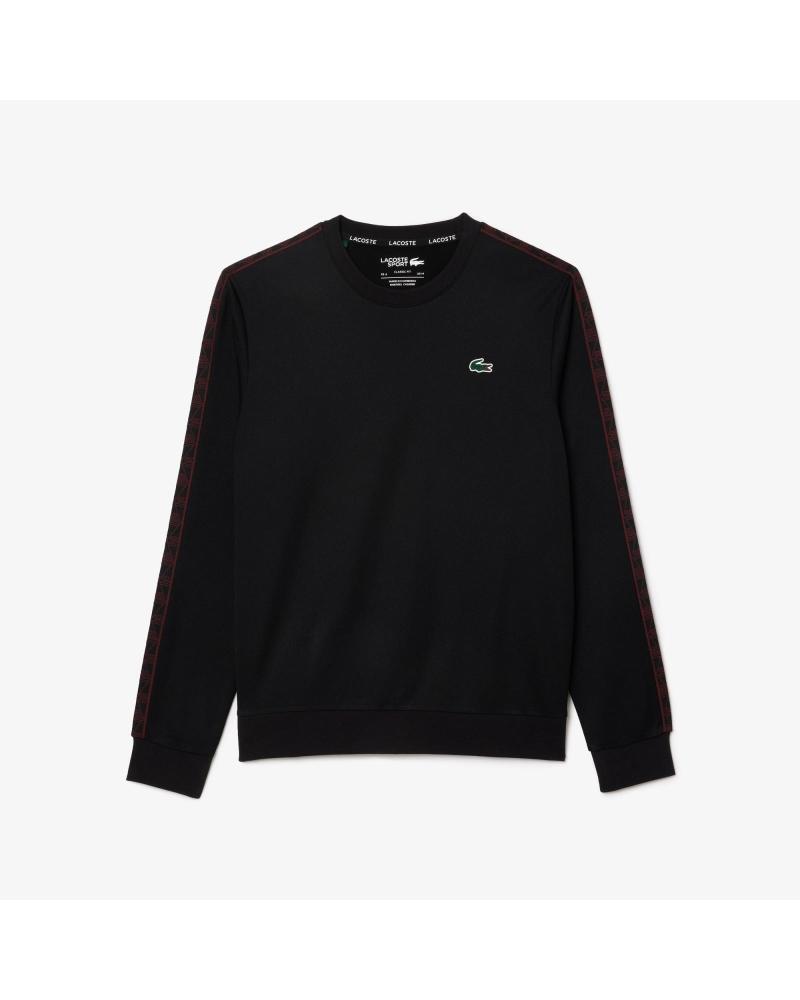 SUDADERA LACOSTE RIPSTOP NEGRA NEGRO