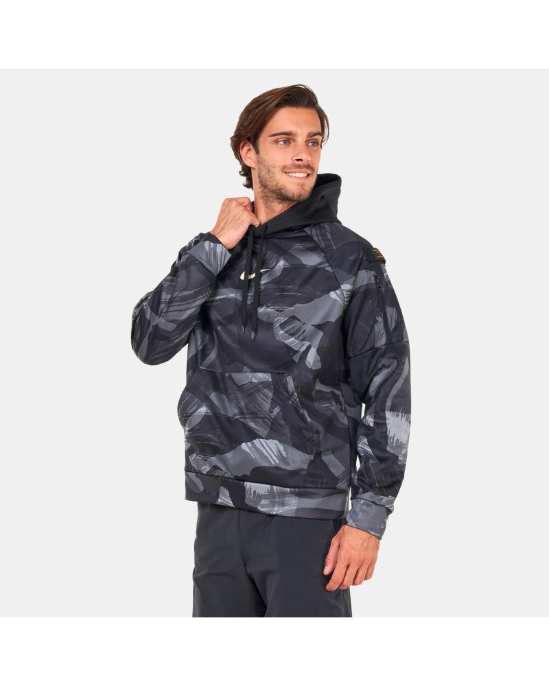 SUDADERA CON CAPUCHA NIKE THERMA-FIT DQ6949-010 NEGRA NEGRO