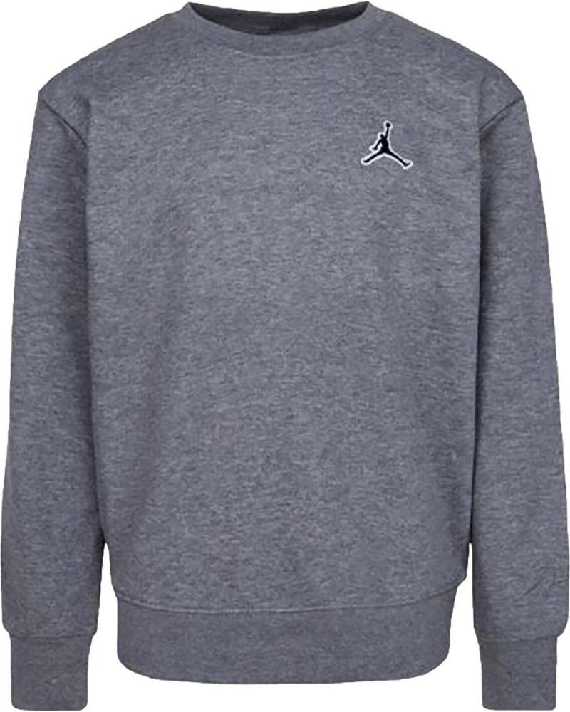 SUDADERA NIKE JORDAN CREW ESSENTIALS 95B816 GRIS PARA NIÑO GRIS
