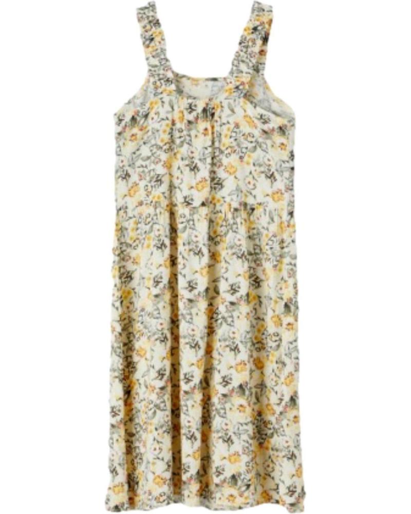 NAME IT VESTIDO DE TIRANTES CON ESTAMPADO FLORAL PARA NIÑA AMARILLO