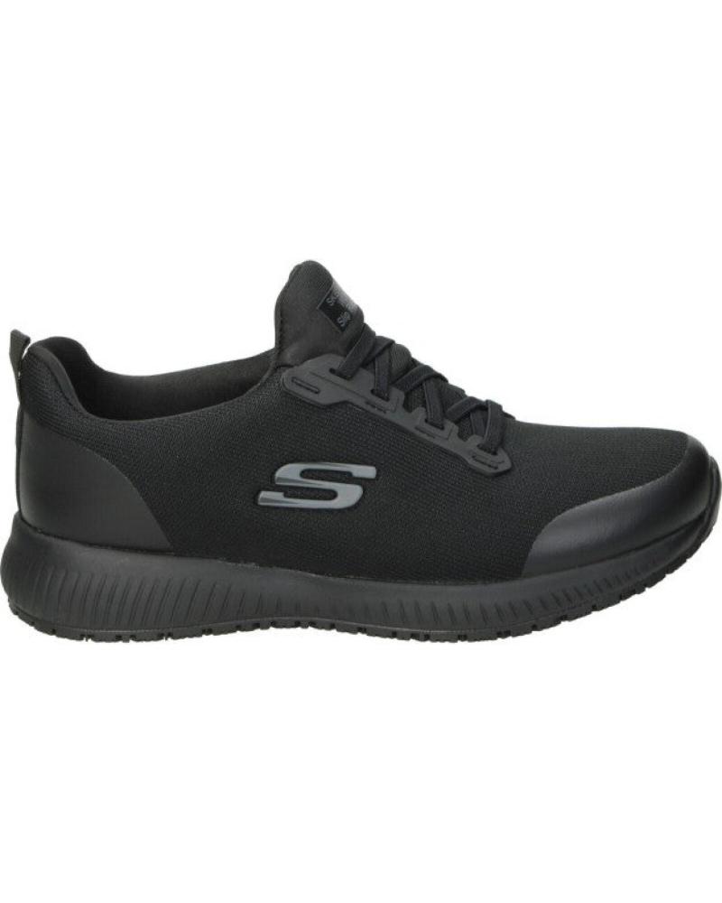 SKECHERS ZAPATILLAS CONFORT 77222EC-BLK NEGRAS BLANCO