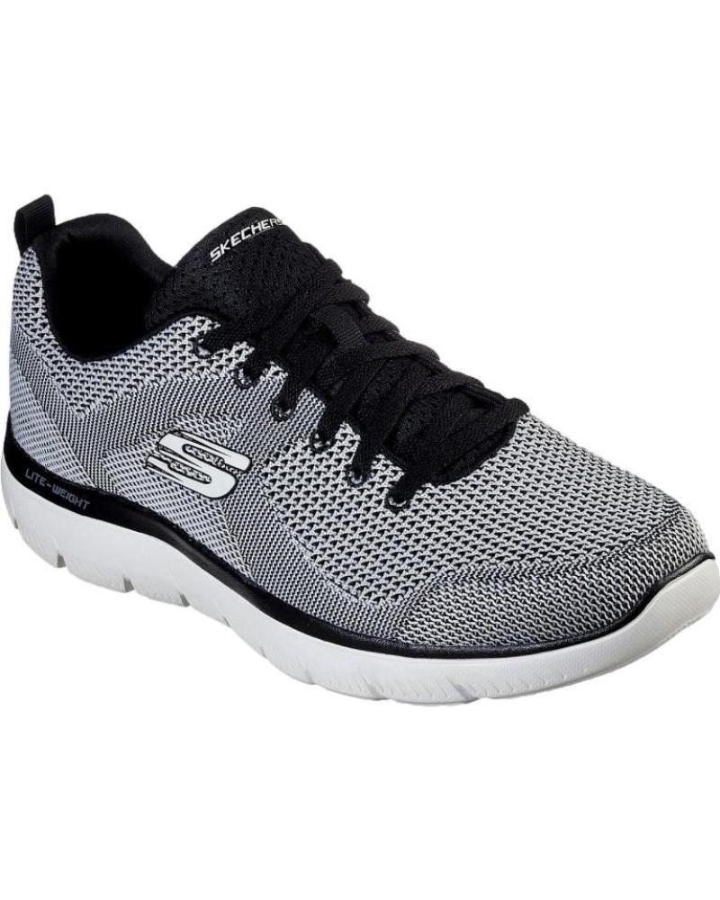 SKECHERS ZAPATILLAS CASUAL HOMBRE 232057 GRIS MALLA GRIS