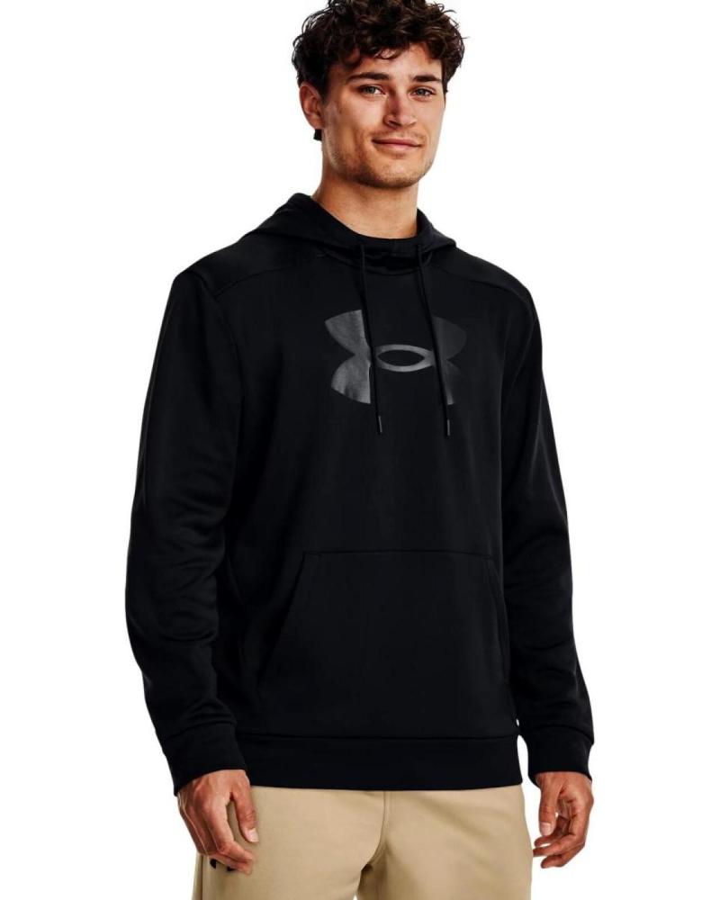 UNDER ARMOUR SUDADERA CON CAPUCHA FLEECE 1379743 NEGRA NEGRO