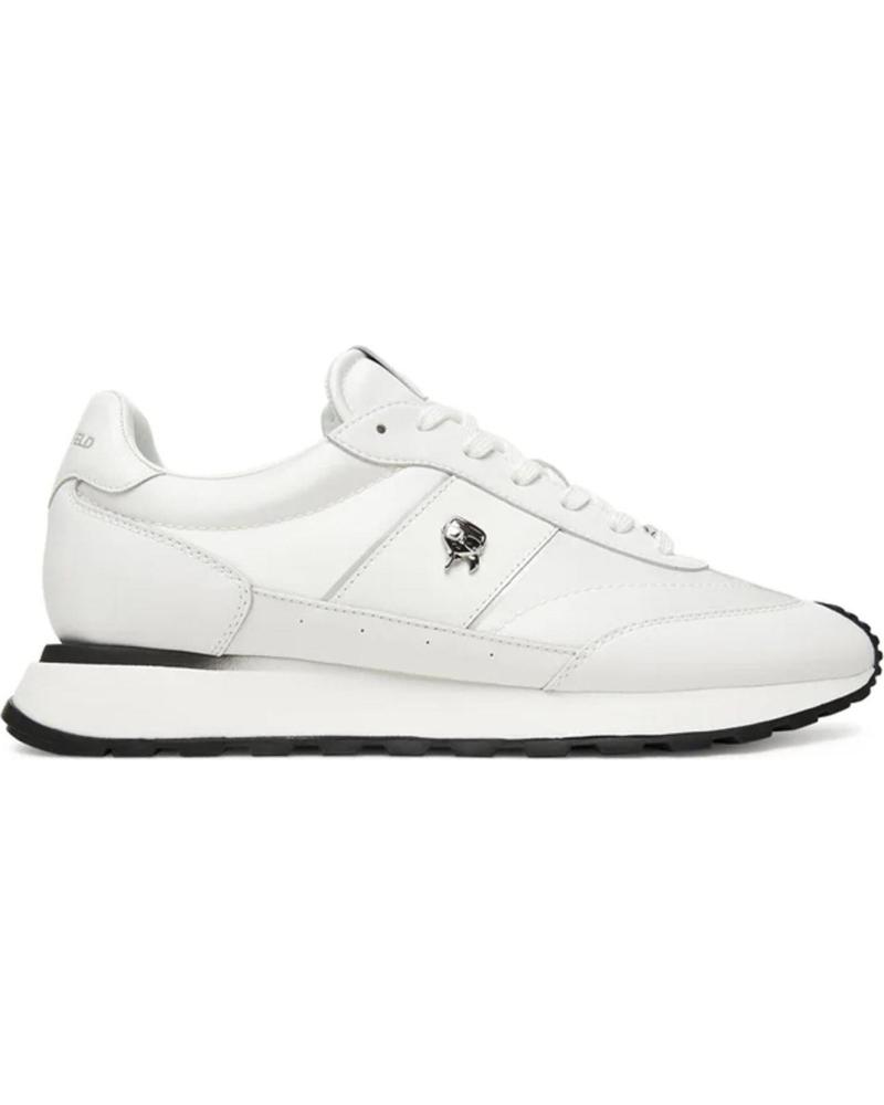 KARL LAGERFELD ZAPATILLAS KAIRO IKONIK PIN LO LACE BLANCO BLANCO
