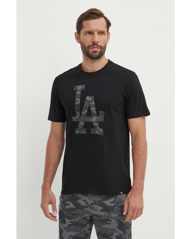 CAMISETA 47 BRAND LOS ANGELES DODGERS BB012TEMECH608510JK NEGRA NEGRO