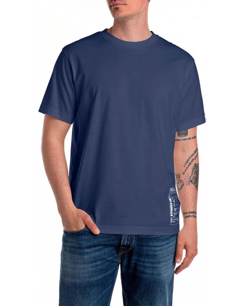 REPLAY CAMISETA ESTAMPADO TIQUE M3057 AZUL AZUL