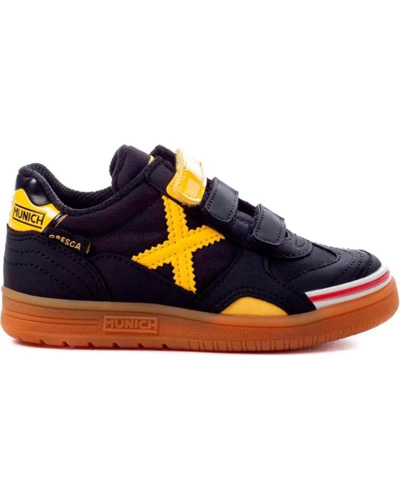 Munich Zapatillas Gresca Kid Velcro 606 Negras (ref. 1508606) Negro