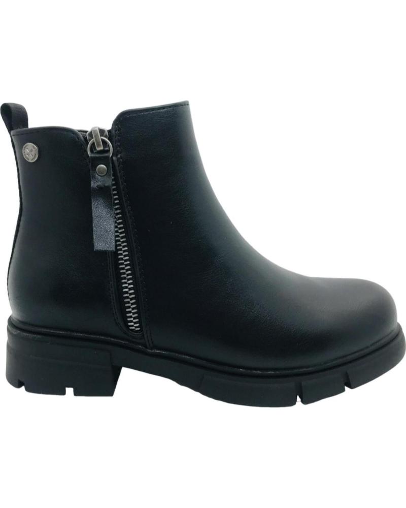 BOTÍN MILITAR XTI 151073 NEGRO CON CREMALLERA VITA NEGRO