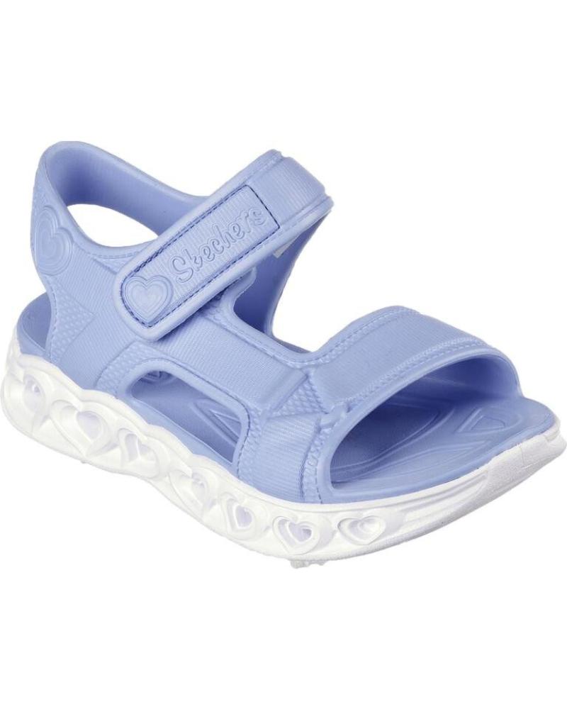 SKECHERS SANDALIAS DEPORTIVAS CON LUCES 308045L AZUL AZUL