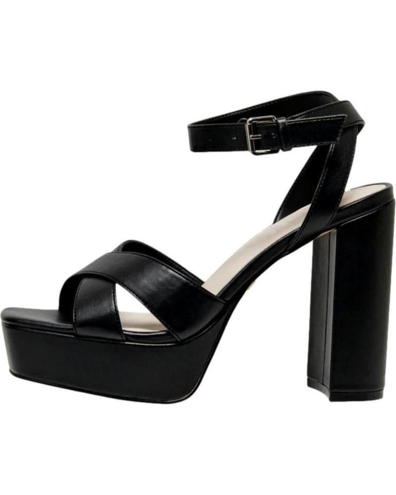 SANDALIAS DE TACÓN CON PLATAFORMA ONLY AUTUM 15288433 NEGRAS NEGRO