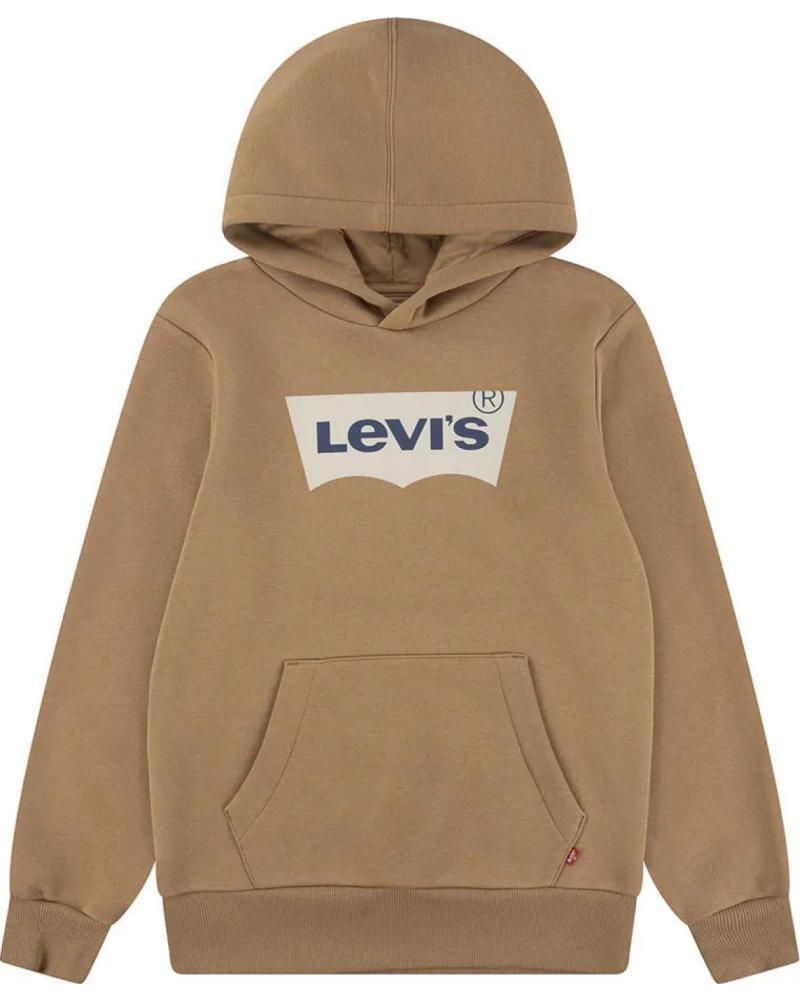 SUDADERA CON CAPUCHA LEVI'S BATWING SCREENPRINT RODEO BROWN (9E8778-J6) CAQUI