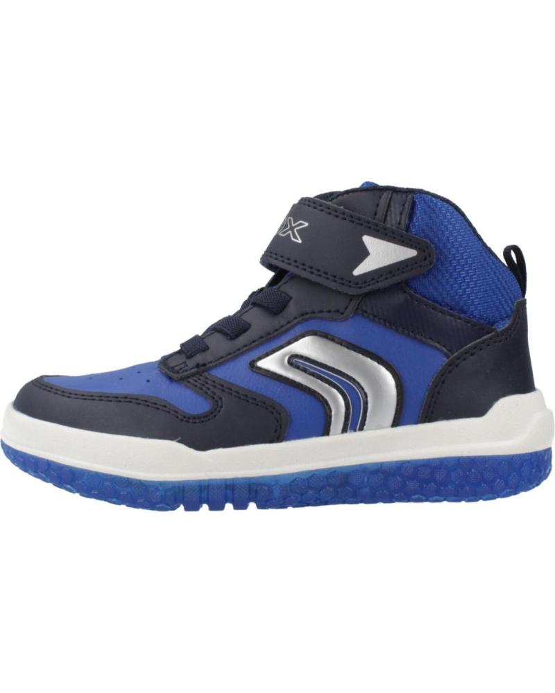 GEOX BUZZERLIGHT BOY C4226 - ZAPATILLAS ALTAS VELCRO AZUL C4226