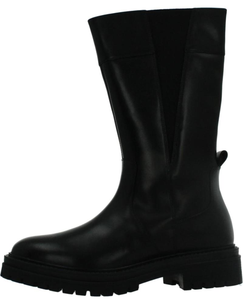 BOTAS GEOX D IRIDEA NEGRAS CON SUELA GRUESA Y CAÑA MEDIA D46HRD C9999