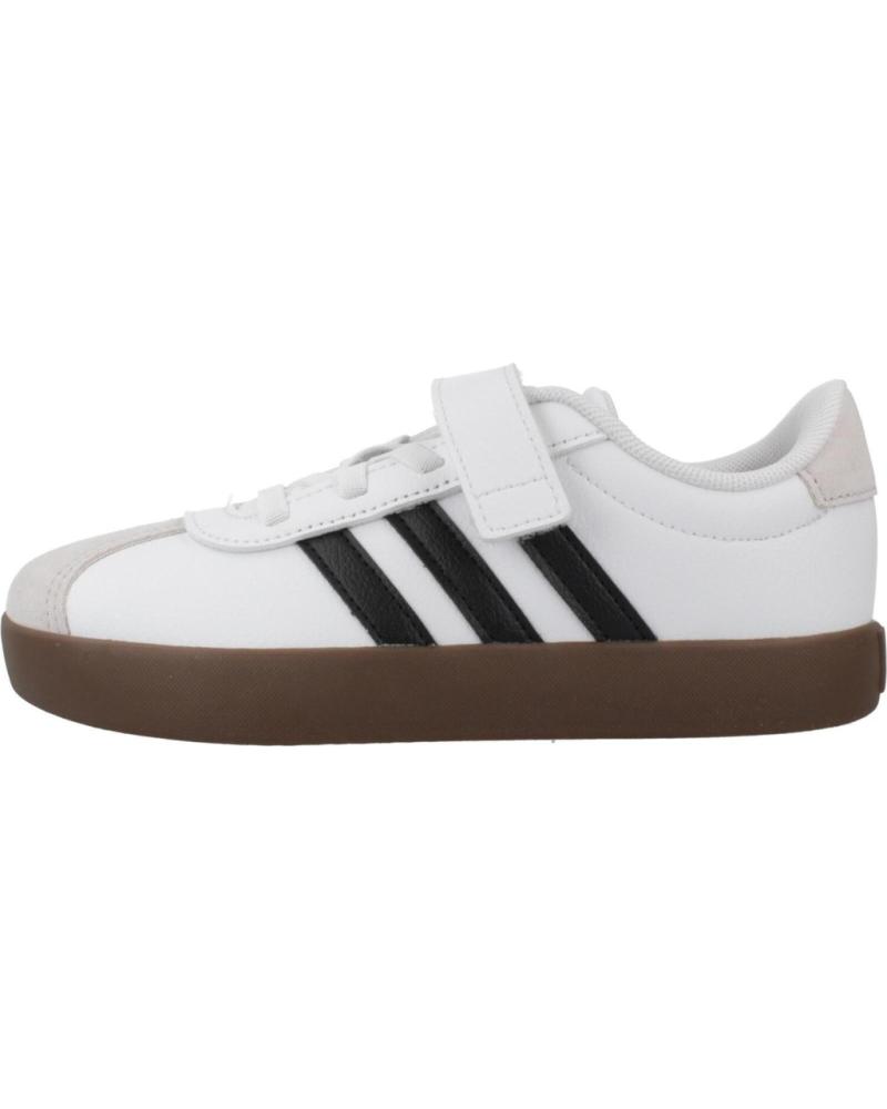 ZAPATILLAS ADIDAS VL COURT 3.0 EL VELCRO NIÑO BLANCO NEGRO FTWWHT-CBLACK-GREONE