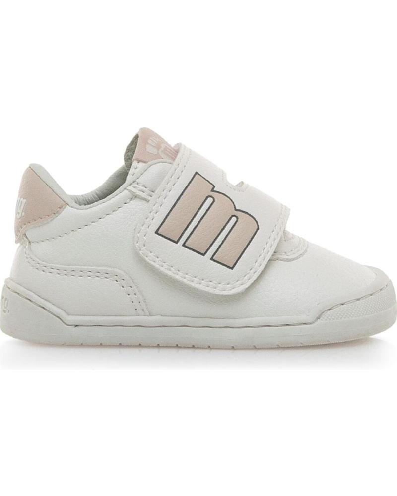 MTNG ZAPATILLAS DEPORTIVAS RESPETUOSAS 48909 FREE CON VELCRO BLANCO NUDE-ROSA BLANCO-ROSA