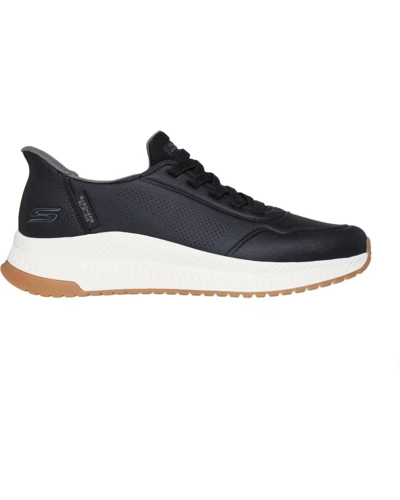 Skechers Slip-ins Bobs Sport Squad 4 118424-BLK Zapatillas Negras de Hombre Negro
