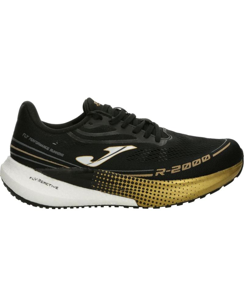 JOMA R2000 2591 ZAPATILLAS RUNNING NEGRO Y DORADO NEGRO BLACK UNIVERSITY BLUE LASER ORO 004