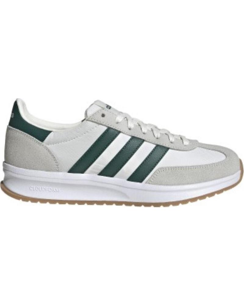 ADIDAS ZAPATILLAS CASUAL RUN70 JR8594 BEIGE/VERDE PARA HOMBRE BLANCO
