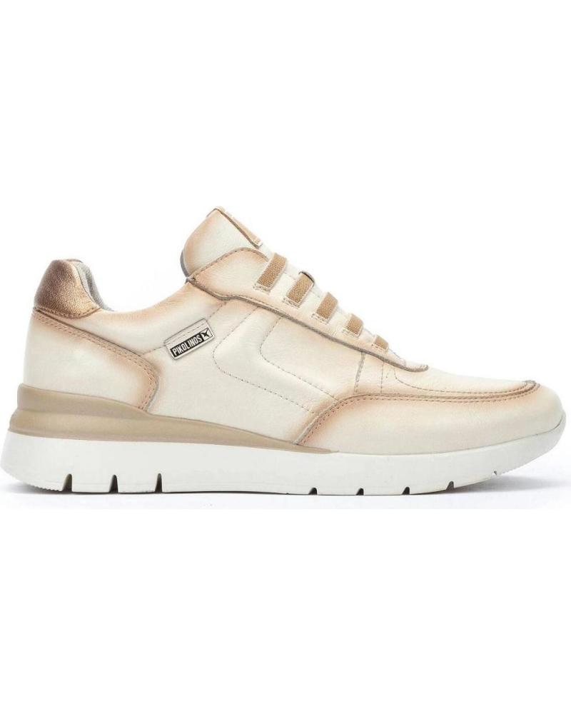 PIKOLINOS ZAPATILLAS CASUAL SPORT PIEL W4R-6731 NATA BLANCO HIELO BEIGE